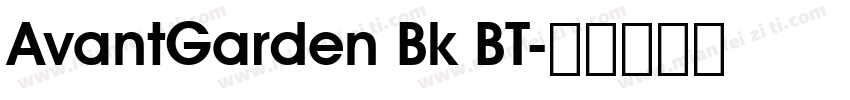 AvantGarden Bk BT字体转换